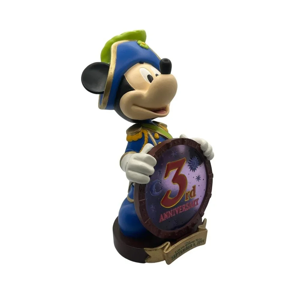 Tokyo Disney Park Souvenir DisneySea 3rd Anniversary Captain Mickey Bobblehead F
