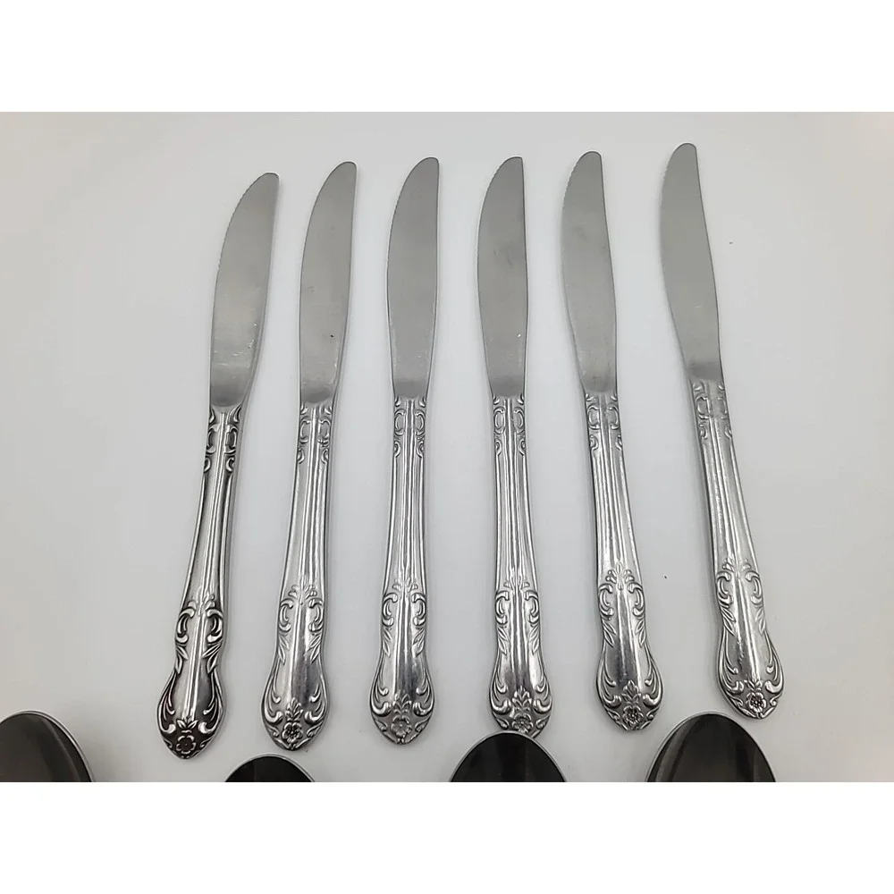 14 pc‎ VALHALLA Embassy Classic Easterling Stainless Flatware Japan