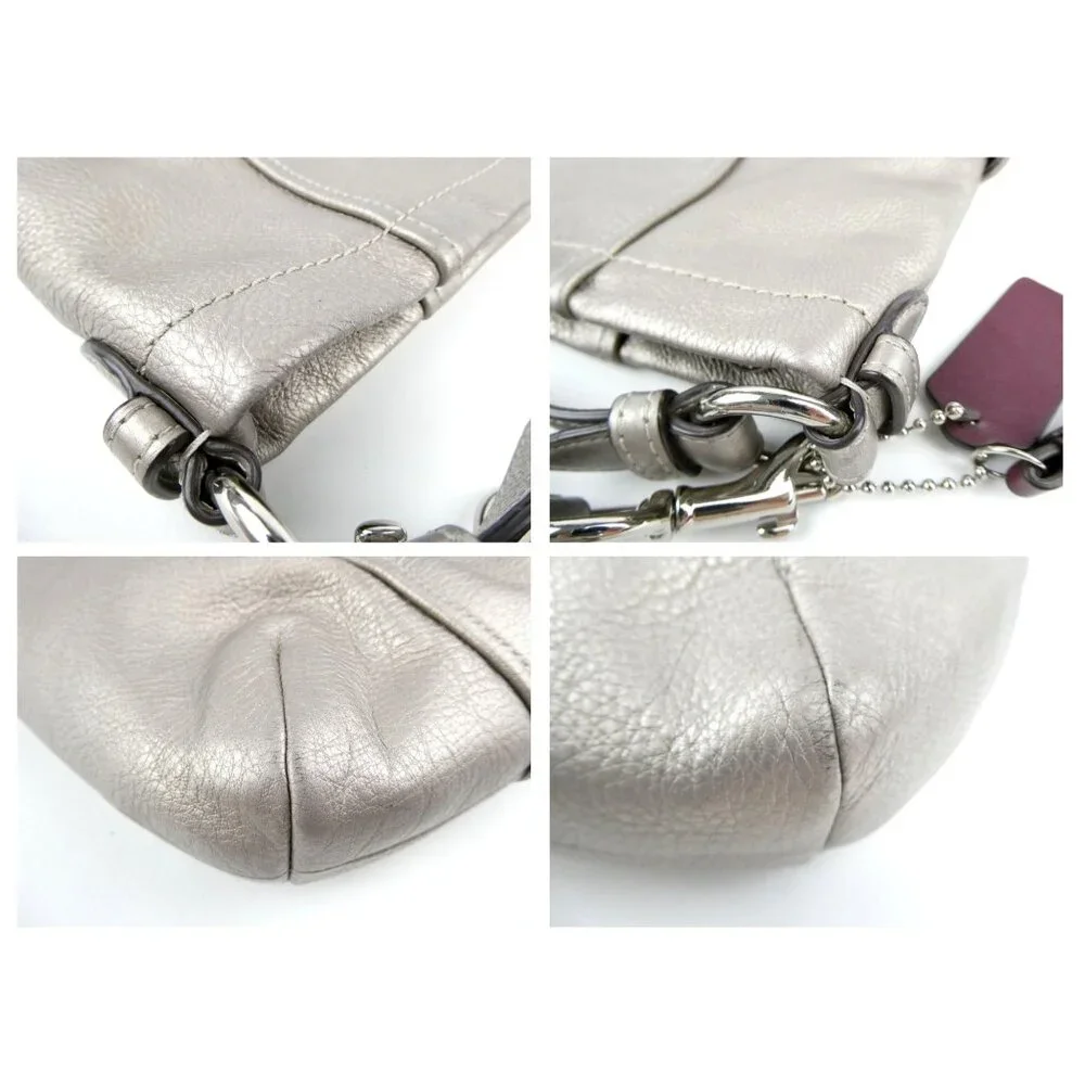 Coach platinum leather