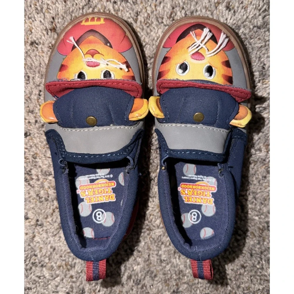 Daniel Tigers Neighborhood Mr. Rogers Trolley Slip On Shoes Unisex Toddler Sz 8‎