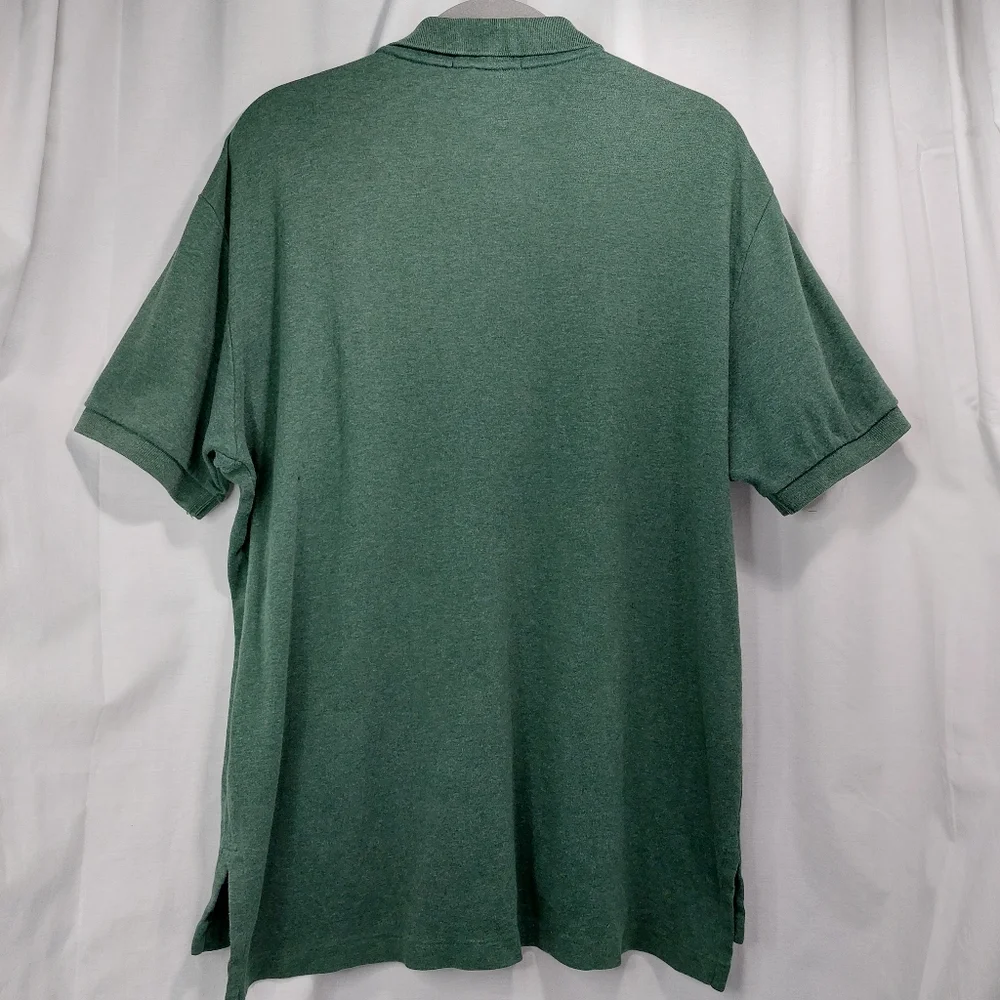 Polo Ralph Lauren Men's Adult Size L Cotton Short Sleeve Heather Green‎