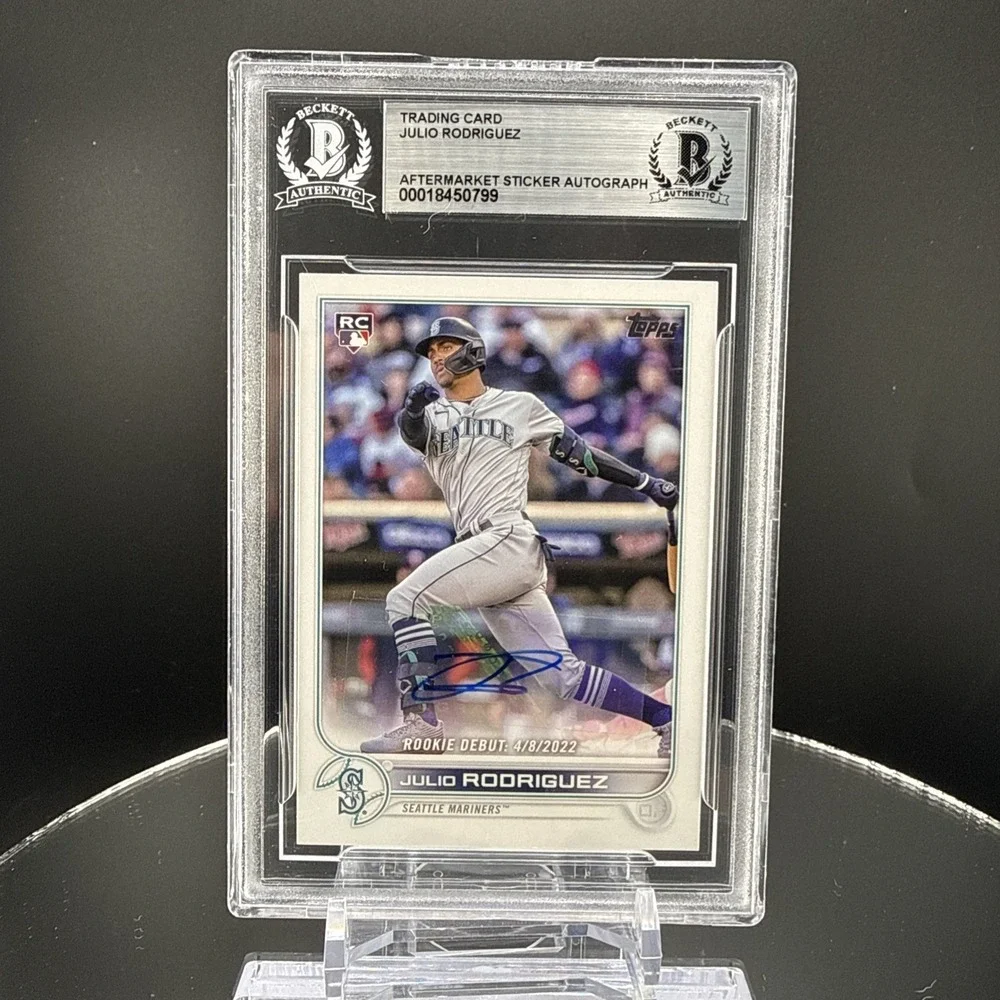 2022 Topps Update Series Rookie Debut JULIO RODRIGUEZ #US97 (RC) Autograph ✅