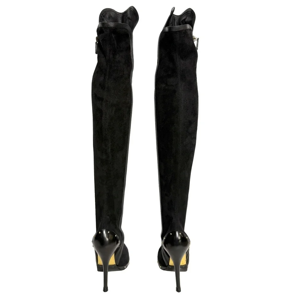 Gucci black suede