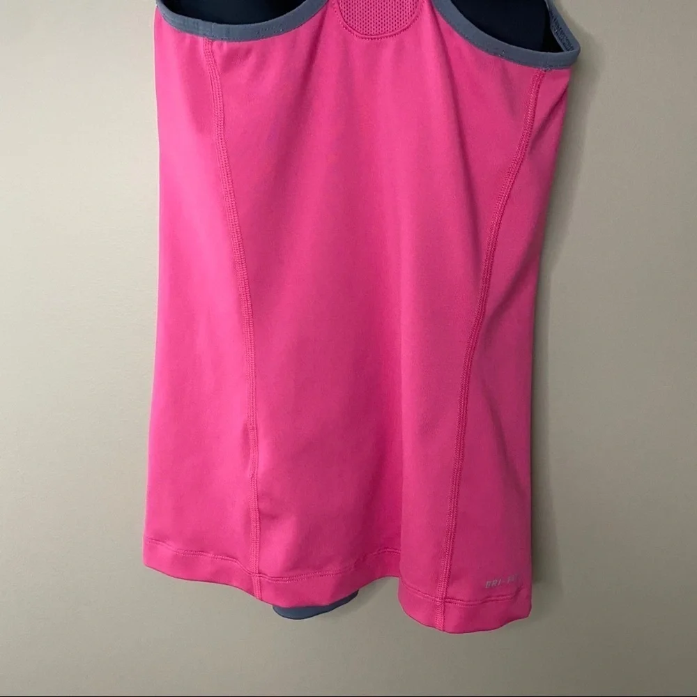 Nike Dri-Fit Work Out Tank Top Pink/Gray Sz XS