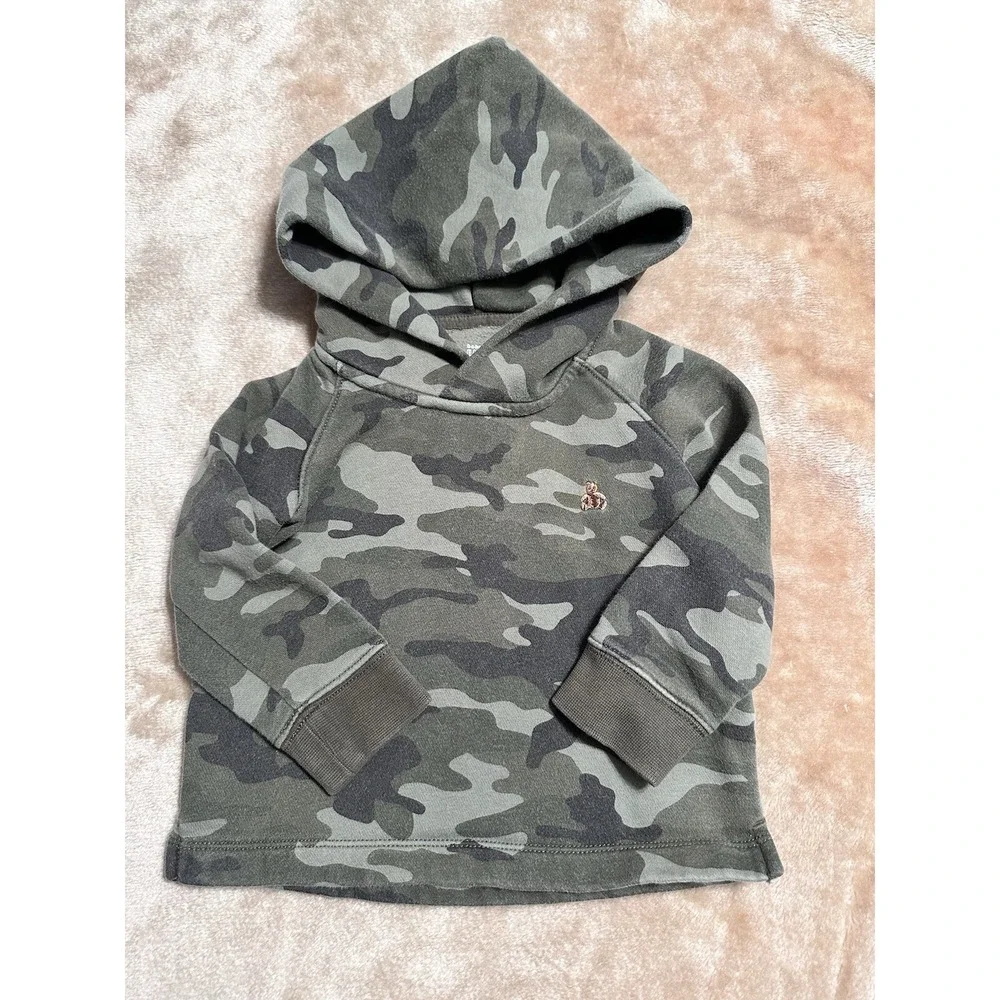 Baby‎ Gap 2 Pc sweat Suit 18-24 Mos Camo Pullover hoodie