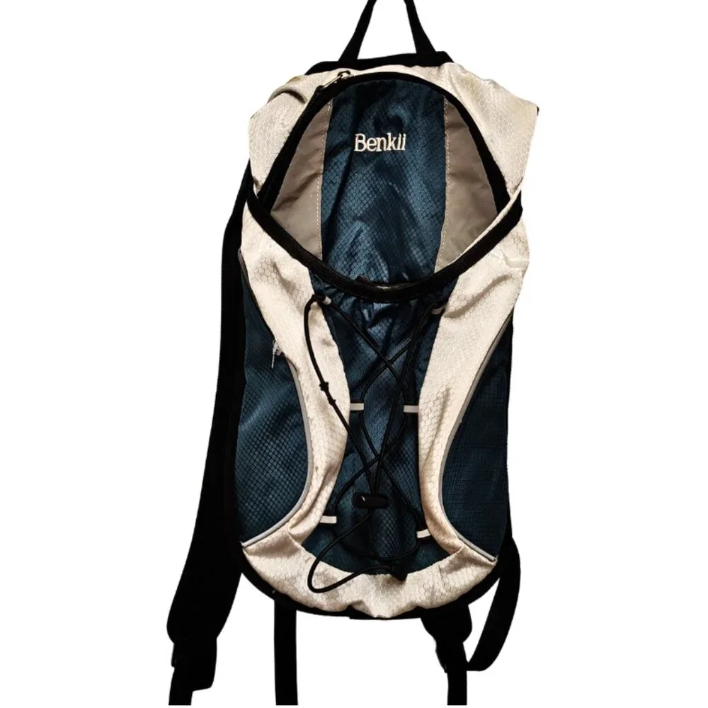 Benkii White Teal Black Hydration Back‎ Pack - Hiking Camping Outdoor