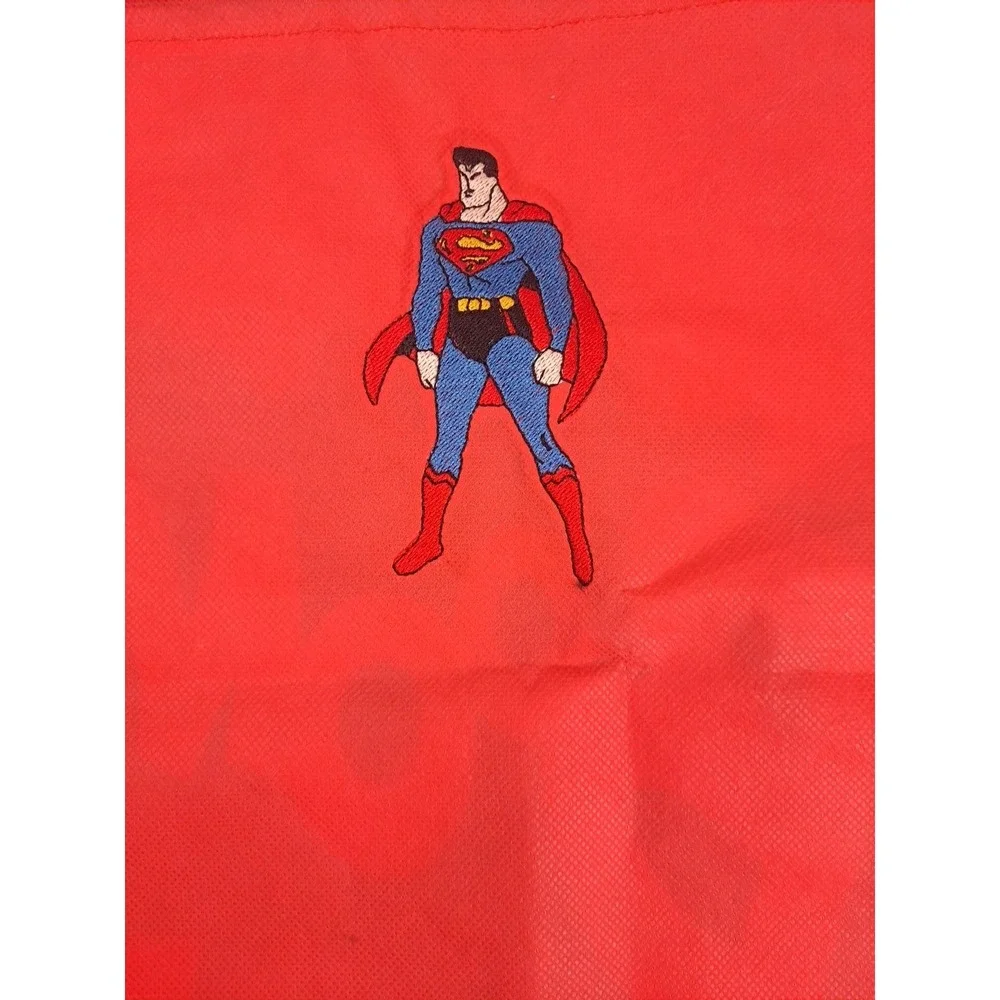 BOOM‎ Superhero Drawstring Bags Backpack With Superman Hand Embroidered