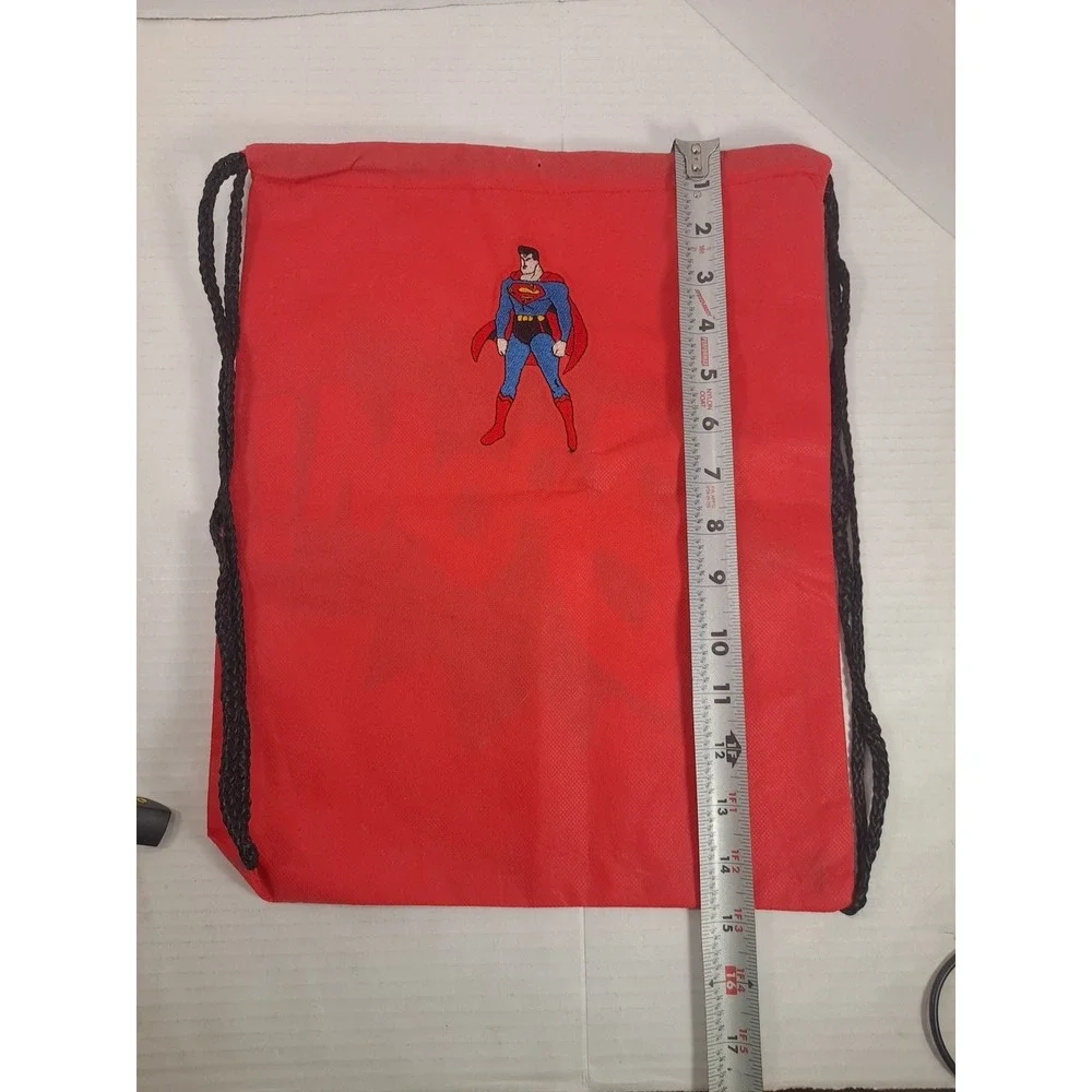 BOOM‎ Superhero Drawstring Bags Backpack With Superman Hand Embroidered