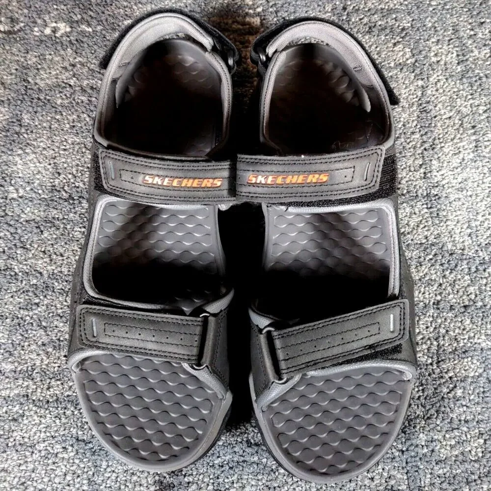 Skechers Tresmen Garo Outdoor‎ Trail Hiking Sandals Shoes Comfort Gray Men Sz 13