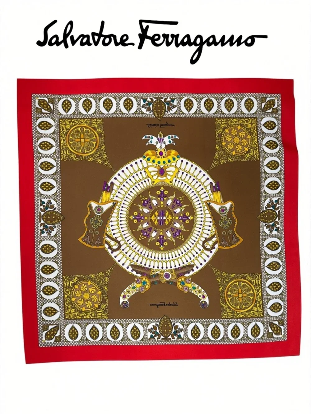 Salvatore Ferragamo designer silk
