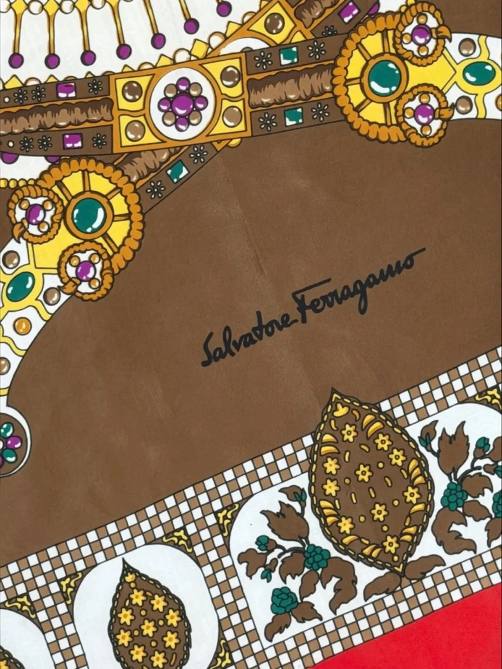 Salvatore Ferragamo designer silk