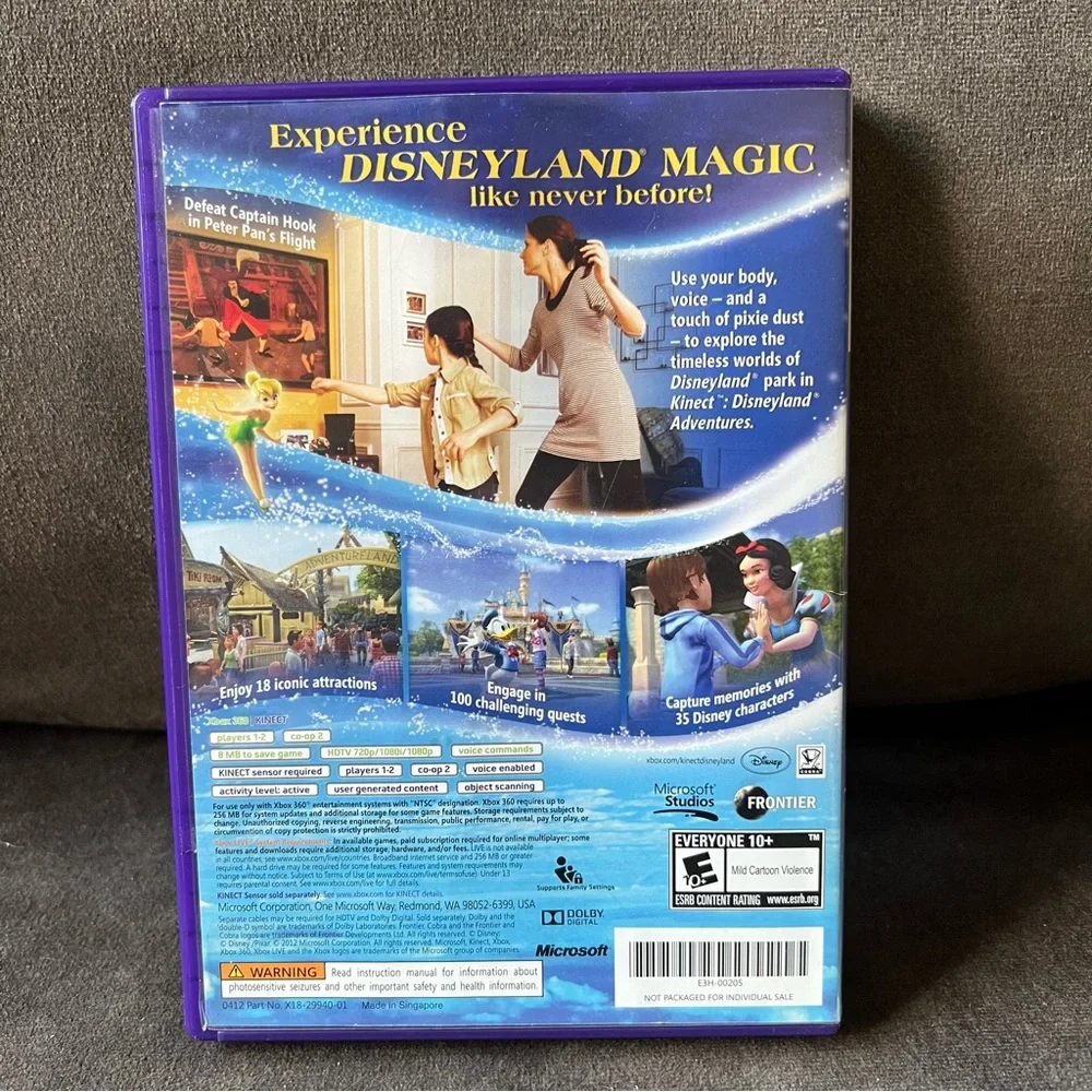 Disneyland Adventures for Xbox‎ 360 Kinect