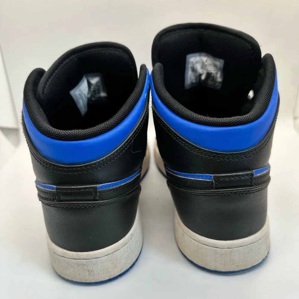 Nike Air Jordan 1 Mid Black Royal‎ Blue Size 5.5Y