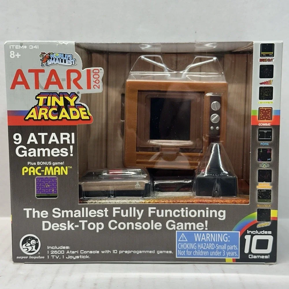 Tiny Arcade Atari 2600 Smallest Desk-Top Video Game Console‎ New