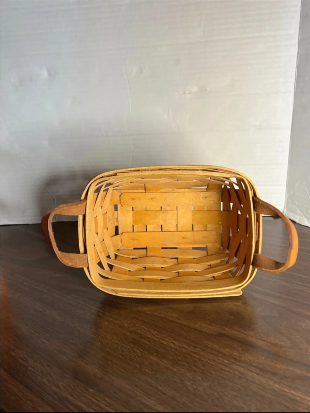 Longaberger basket leather
