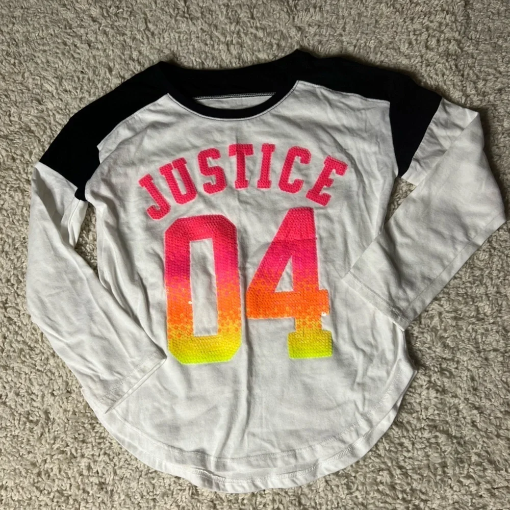 Size 8 Justice Active Kids Long Sleeve Shirt