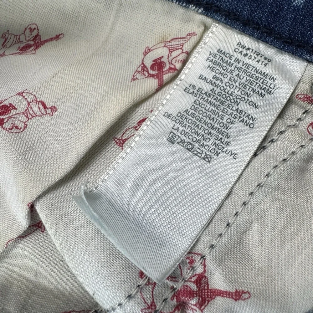 True Religion 12 waist measurements