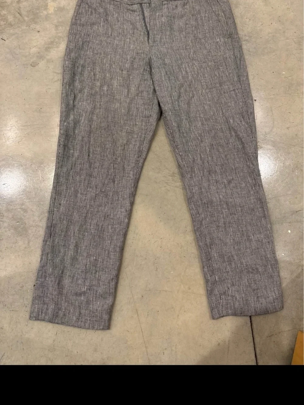 Express Men's Gray Linen-Blend Chinos