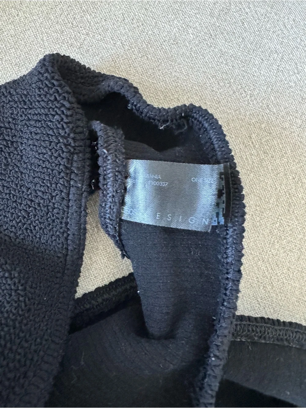 ASOS black crinkle