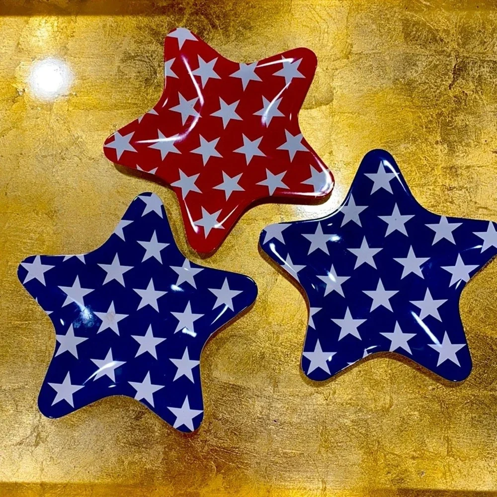 Pier 1 Set of 3 Americana Star-Shaped Small Plates
