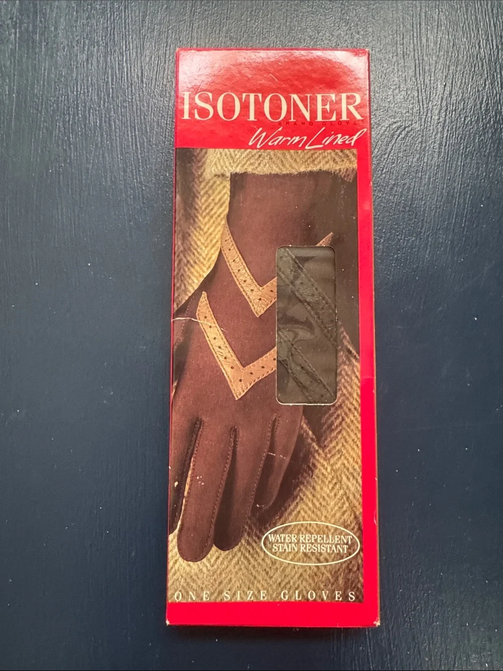 isotoner Brown Women's Warm-Lined Chevron Detail Gloves