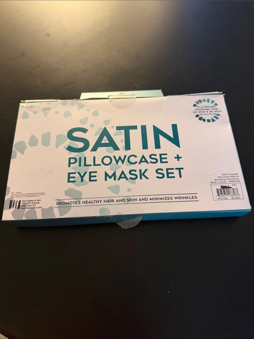 Blue Lagoon satin pillowcase