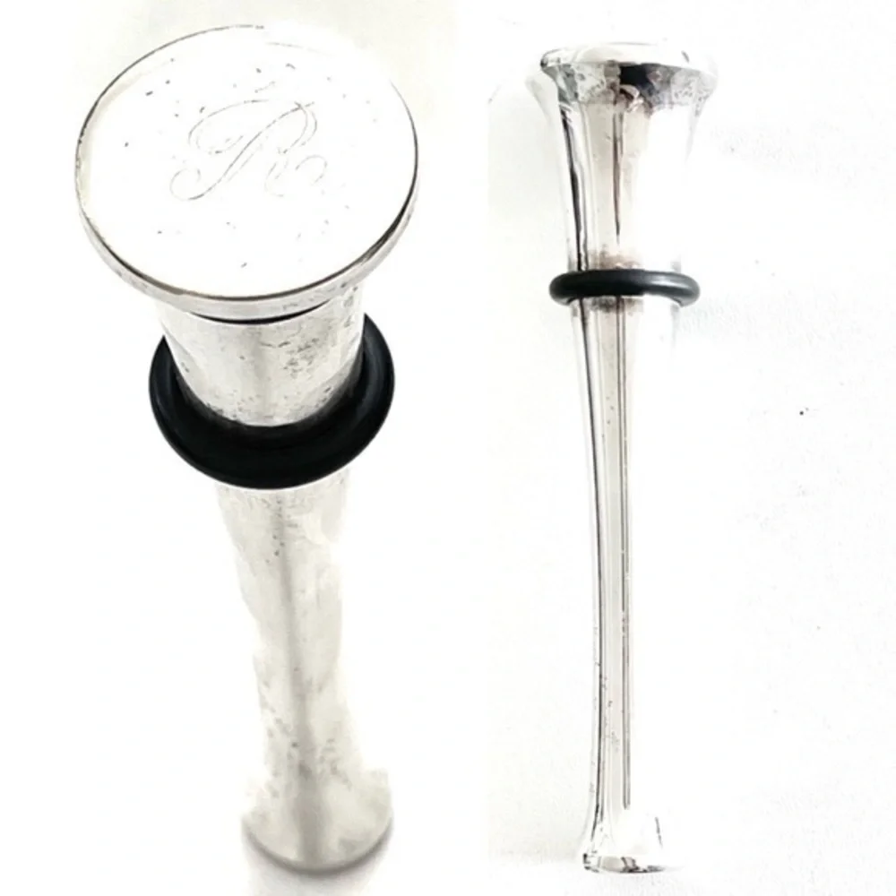 5 for $25! “R” Engraved Stainless Steel Wine Stopper!