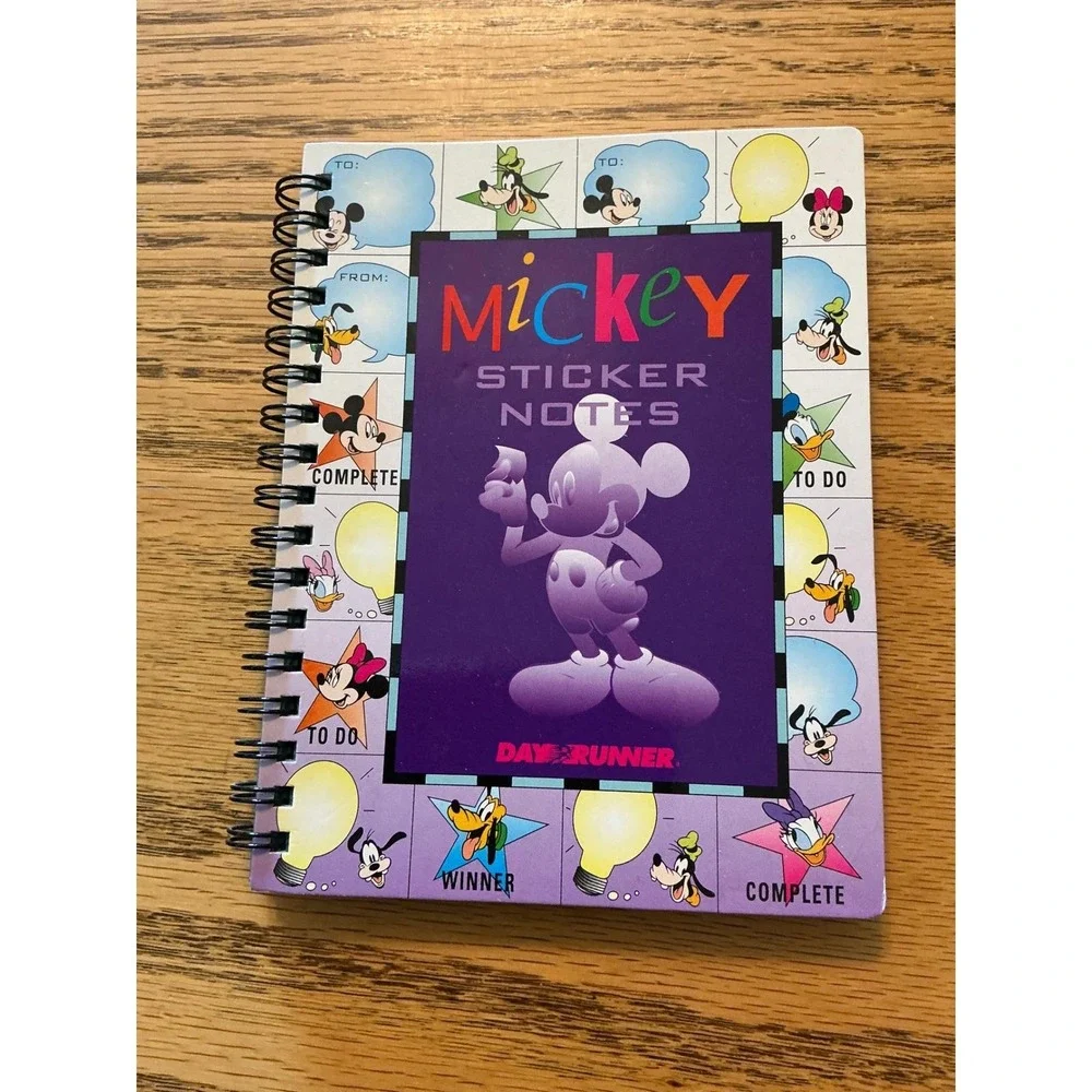 Vintage 1995 Disney Mickey Mouse Day Runner Sticker Calendar Notes Bundle Lot