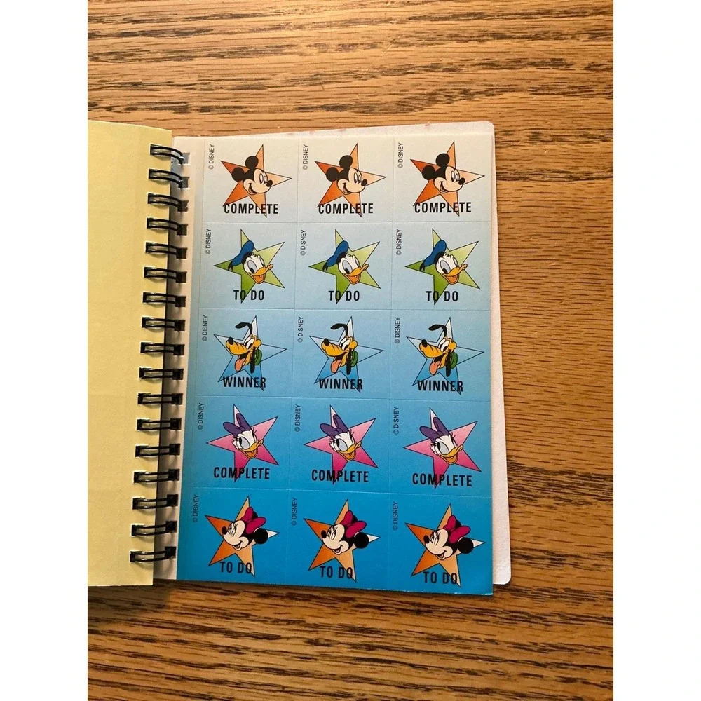 Vintage 1995 Disney Mickey Mouse Day Runner Sticker Calendar Notes Bundle Lot