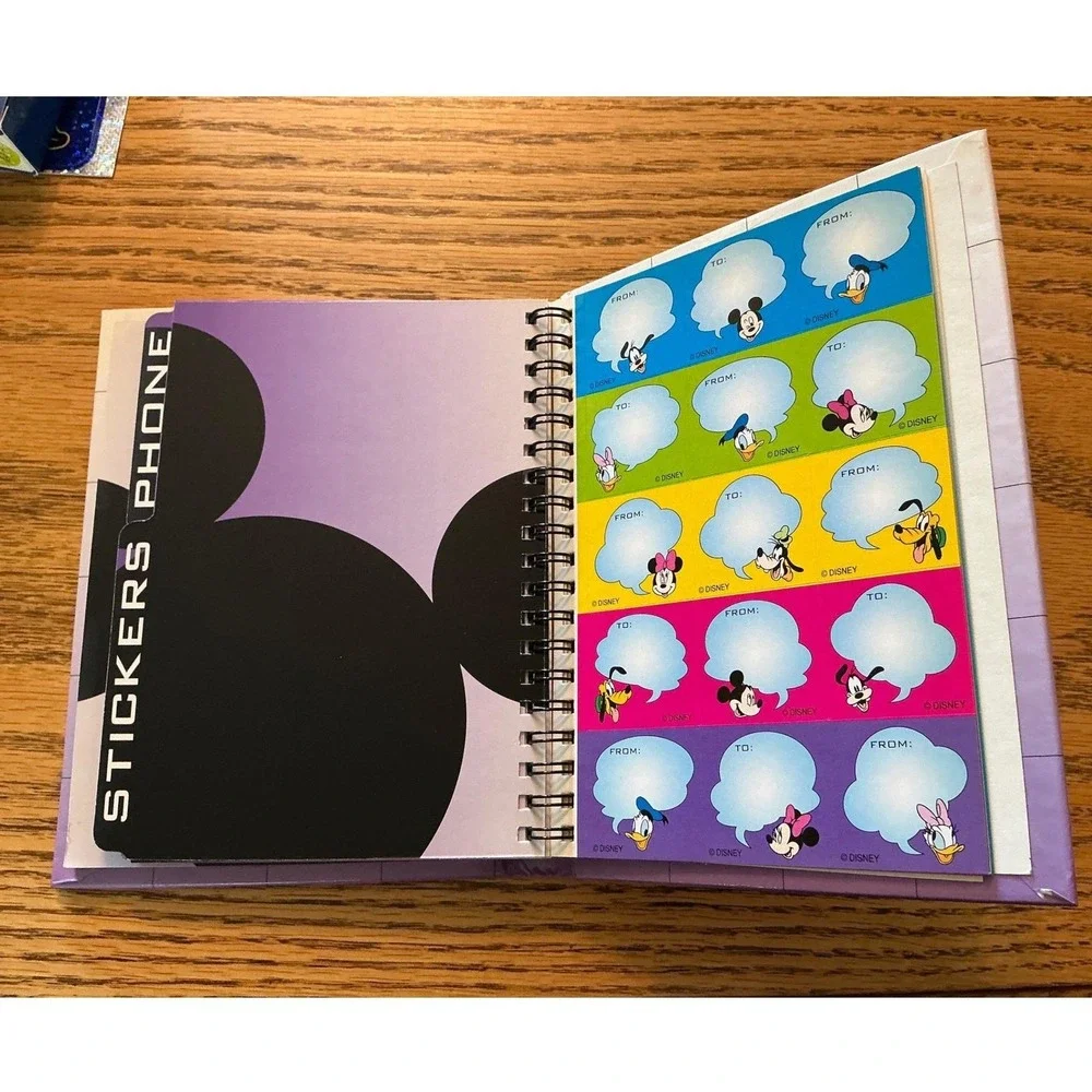 Vintage 1995 Disney Mickey Mouse Day Runner Sticker Calendar Notes Bundle Lot