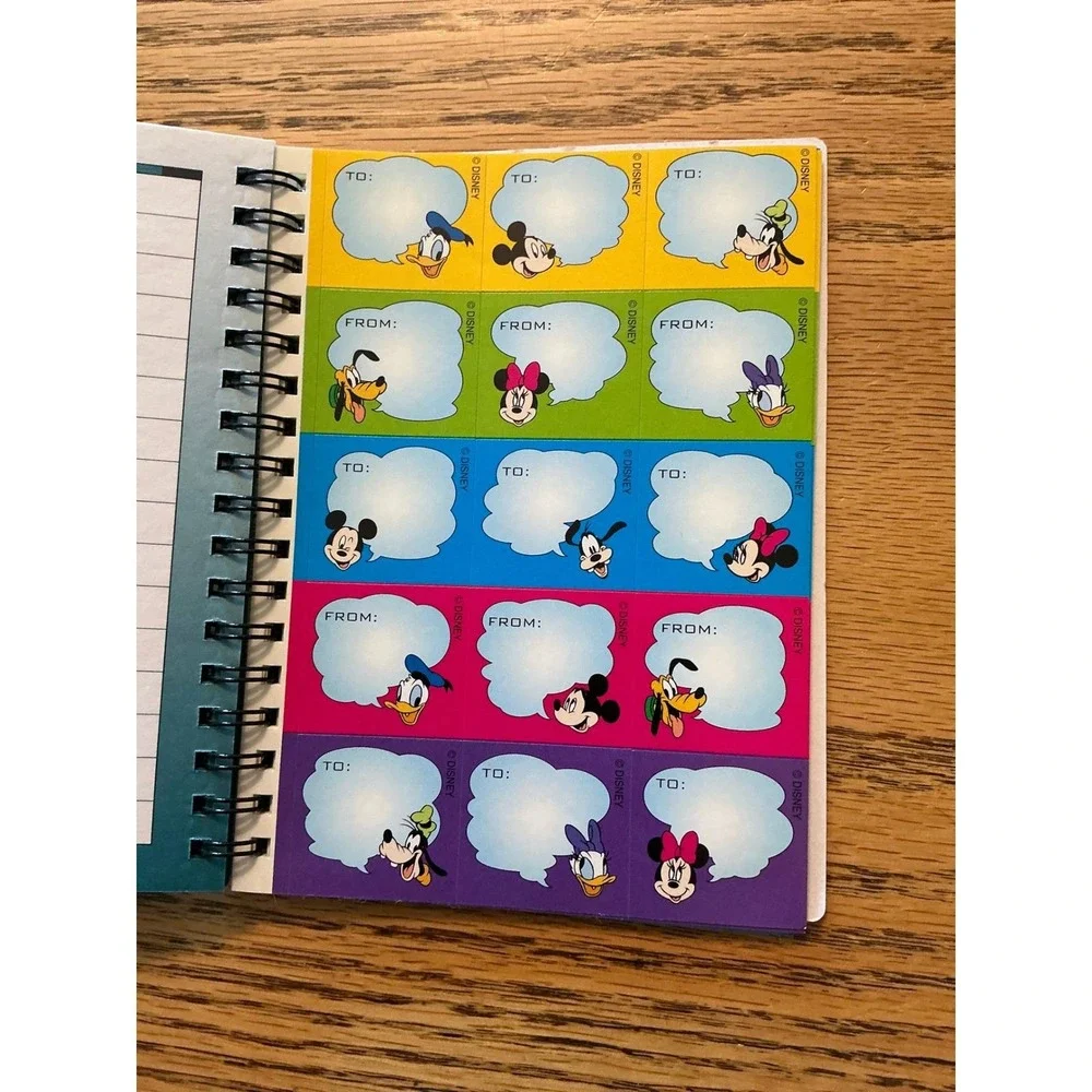 Vintage 1995 Disney Mickey Mouse Day Runner Sticker Calendar Notes Bundle Lot
