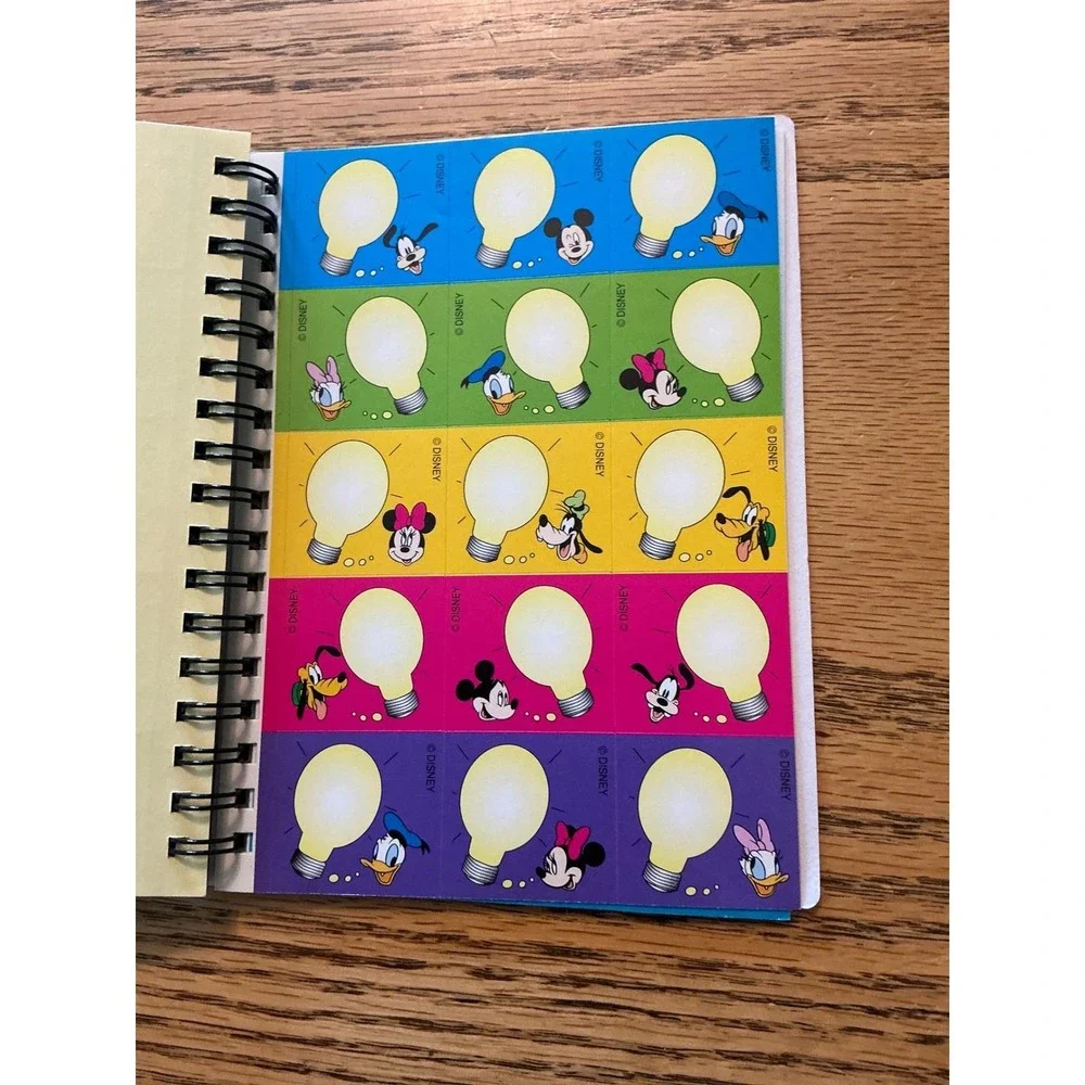 Vintage 1995 Disney Mickey Mouse Day Runner Sticker Calendar Notes Bundle Lot