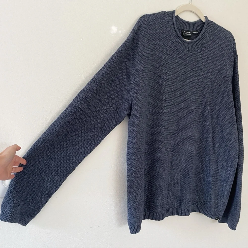 Prana Men’s Roll neck Sweater Forest Hills Knit organic cotton Fisherman XL Soft