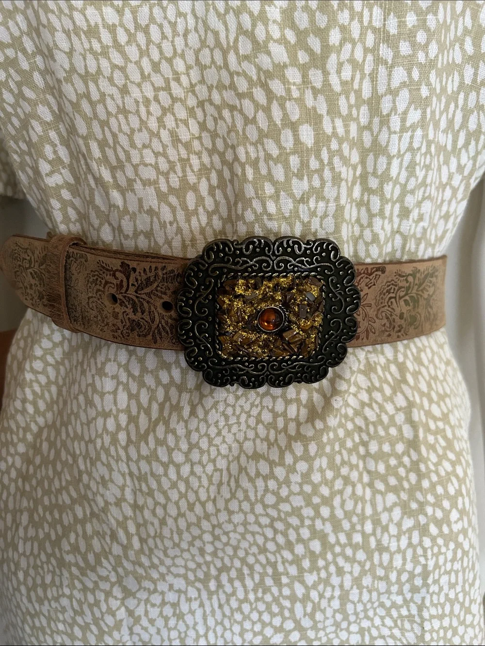Beautiful Belt hand tooled