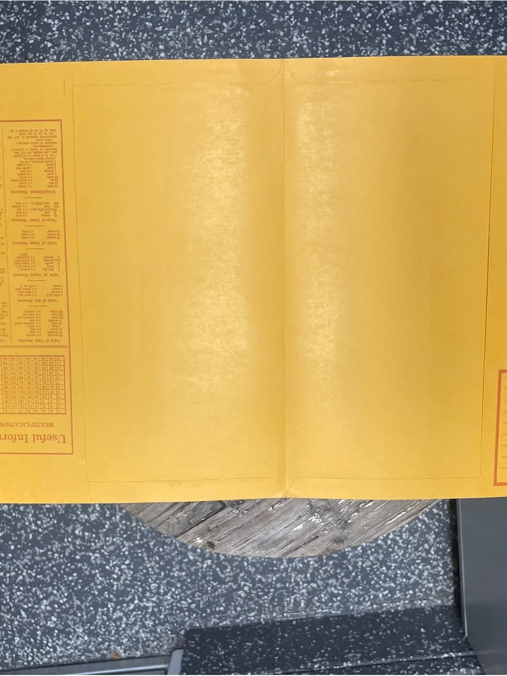 Pee Chee All Season Portfolio Folder - Yellow with Orange Print