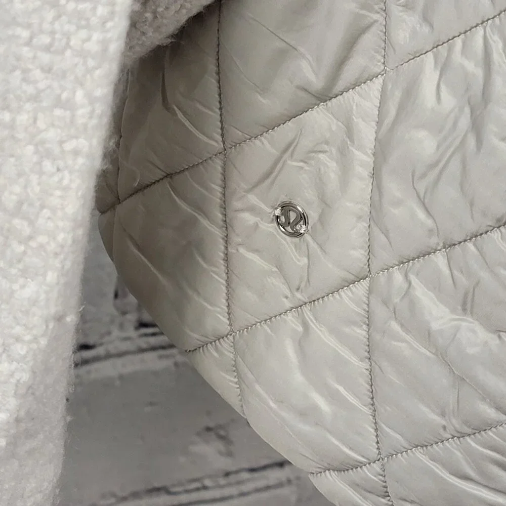 LULULEMON‎ Show Me The Sherpa Jacket Women Size 6 Wool Blend Casual Athleisure