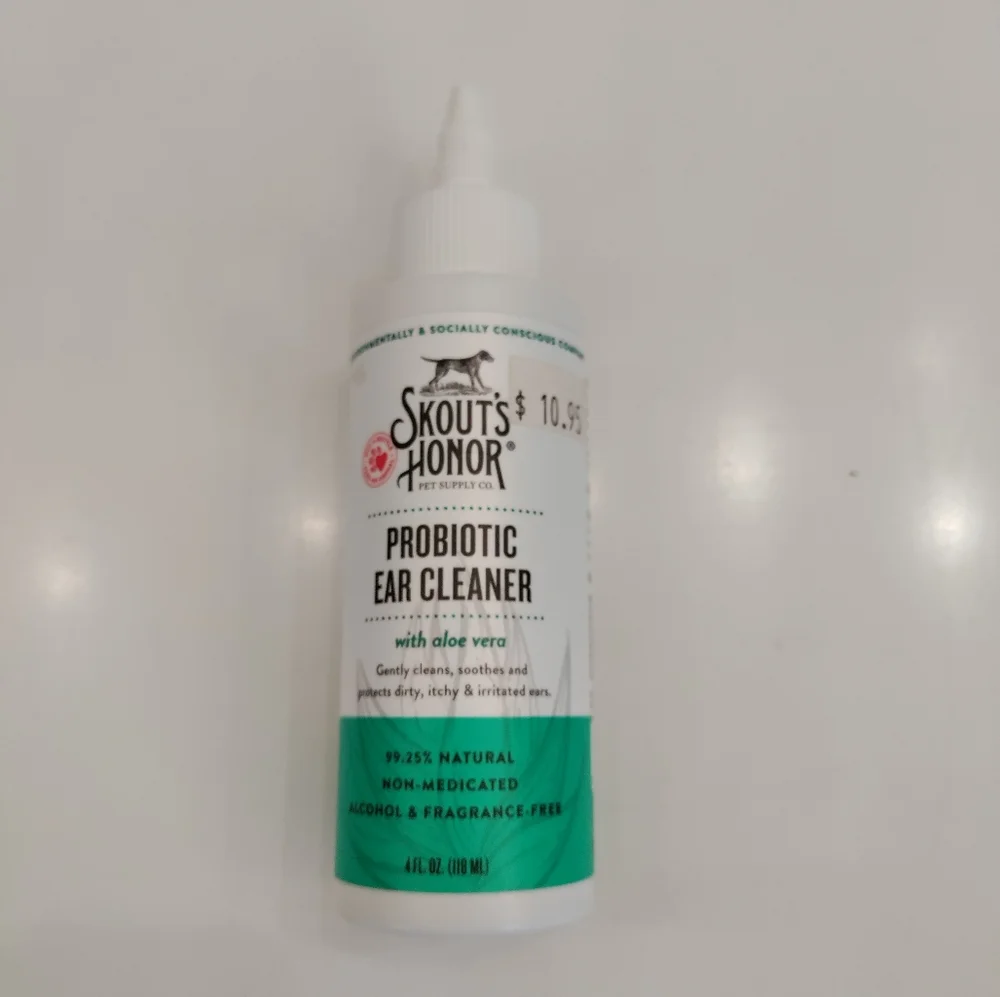 ✨ 4/$15 Skout's Honor Probiotic Dog Ear Cleaner, 4-fl oz bottle