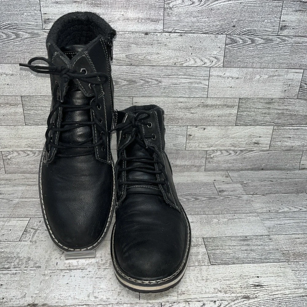 B-52 Bullboxer Chukka Boots Black Leather Casual Boots Men‎ Size 12