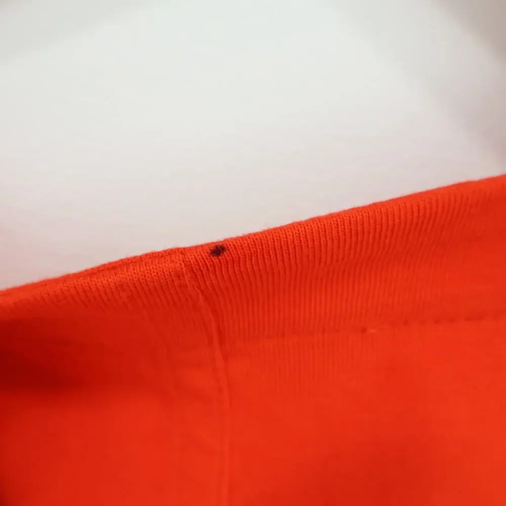 Madewell Puff Sleeve Cotton Tee Bright Flame Size XXS NWT