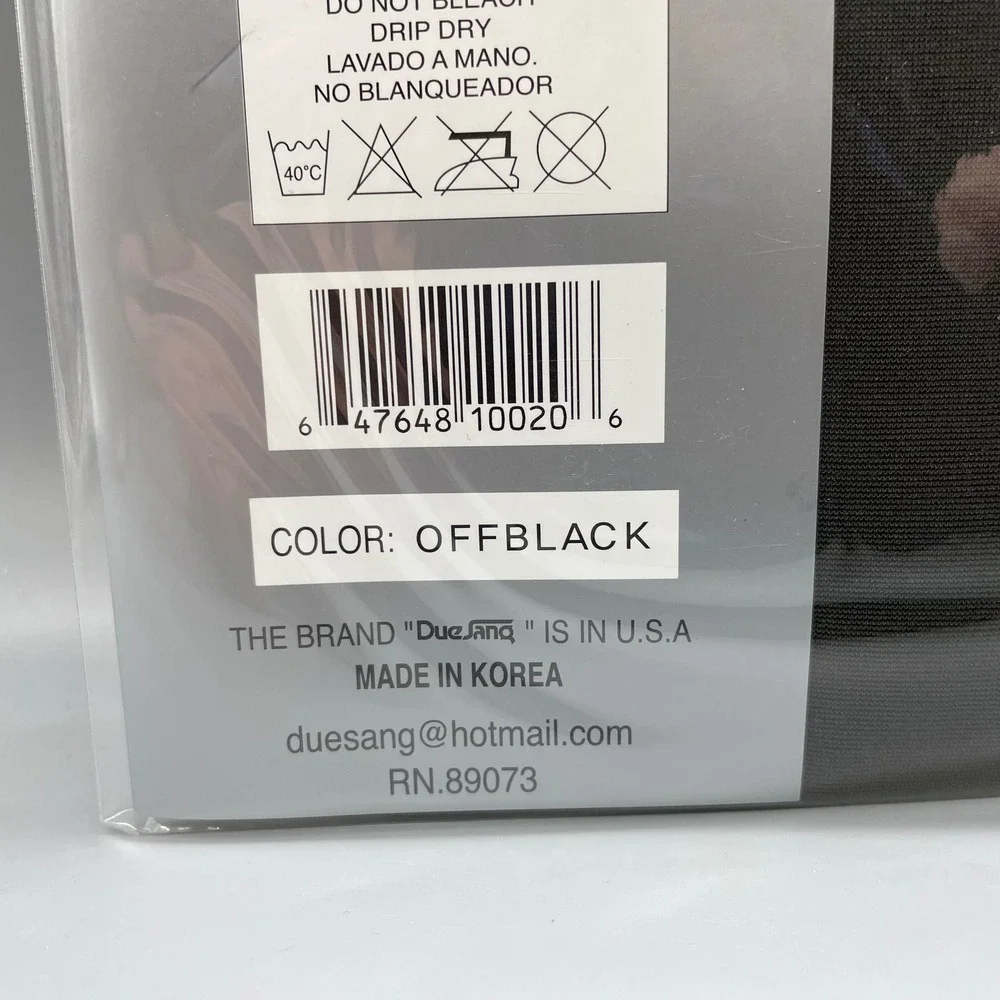 Duesang Queen Size Control Top Support Pantyhose Off Black Lycra DSQP-V2 NEW