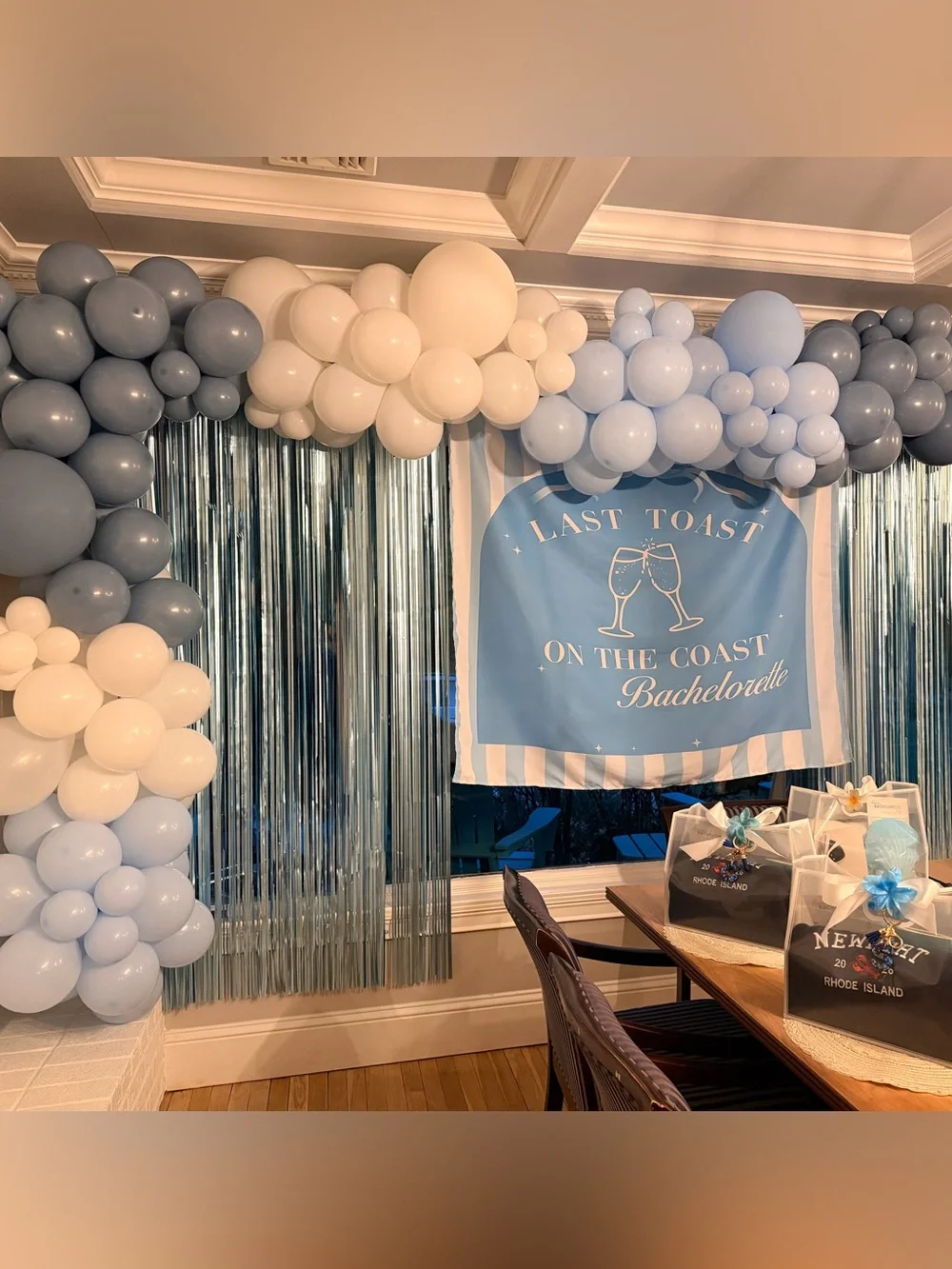 Last Toast on the Coast Bachelorette Party Decor