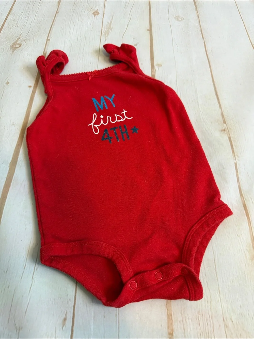 Carters firecracker Red Baby Onesie 