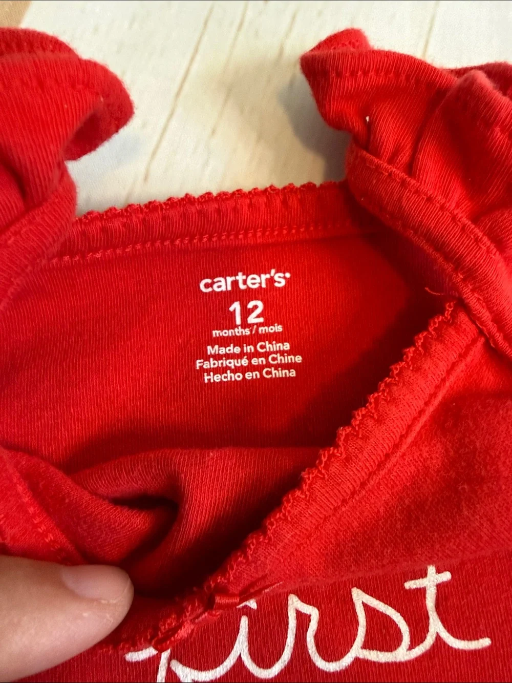 Carters bright red
