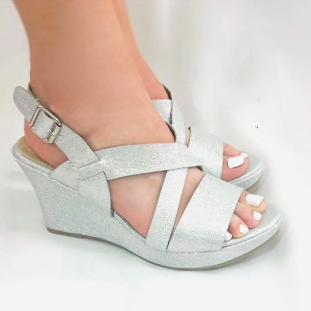 Women’s Silver Platform Sandal