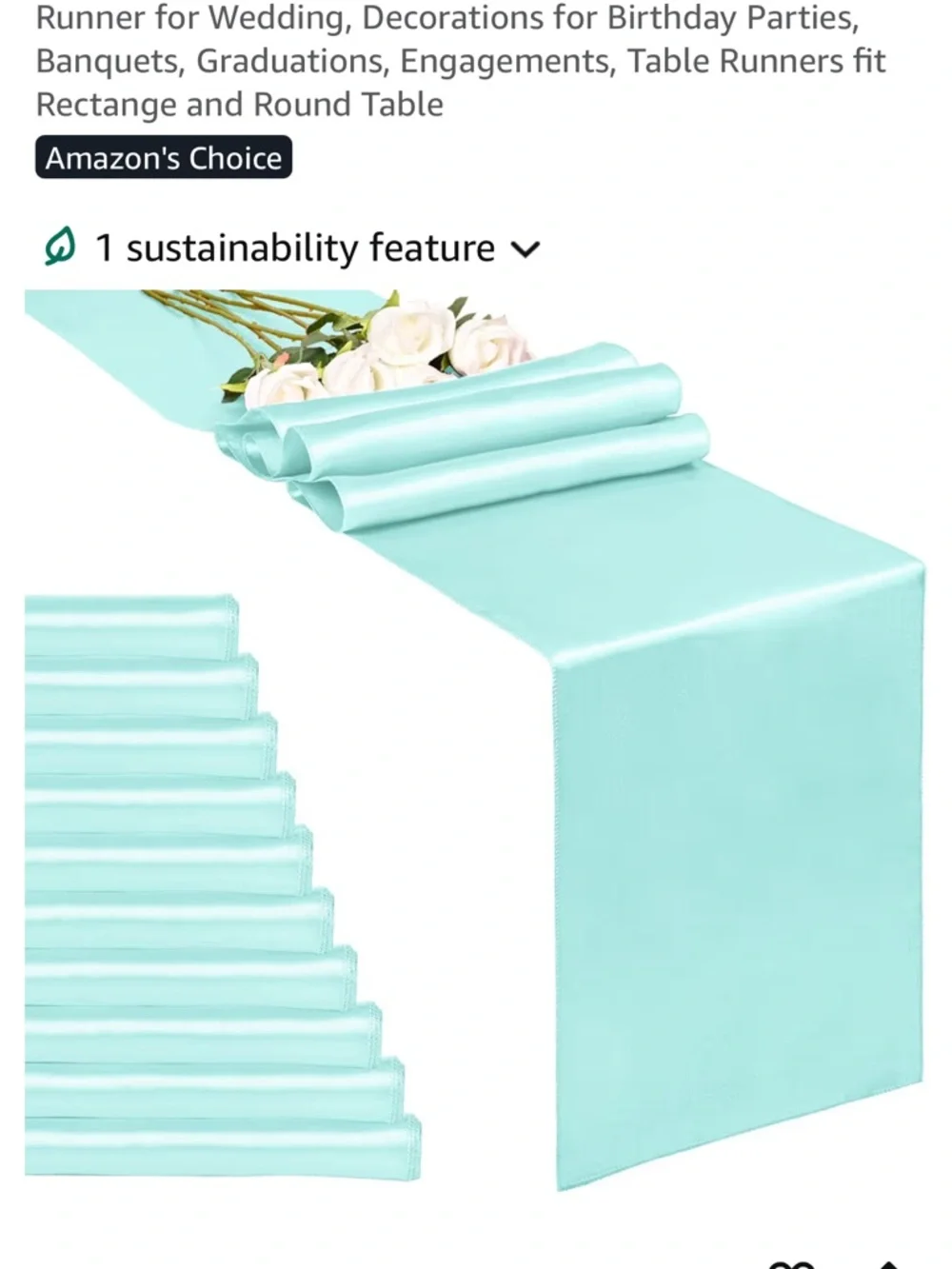 Light Blue Table Runners