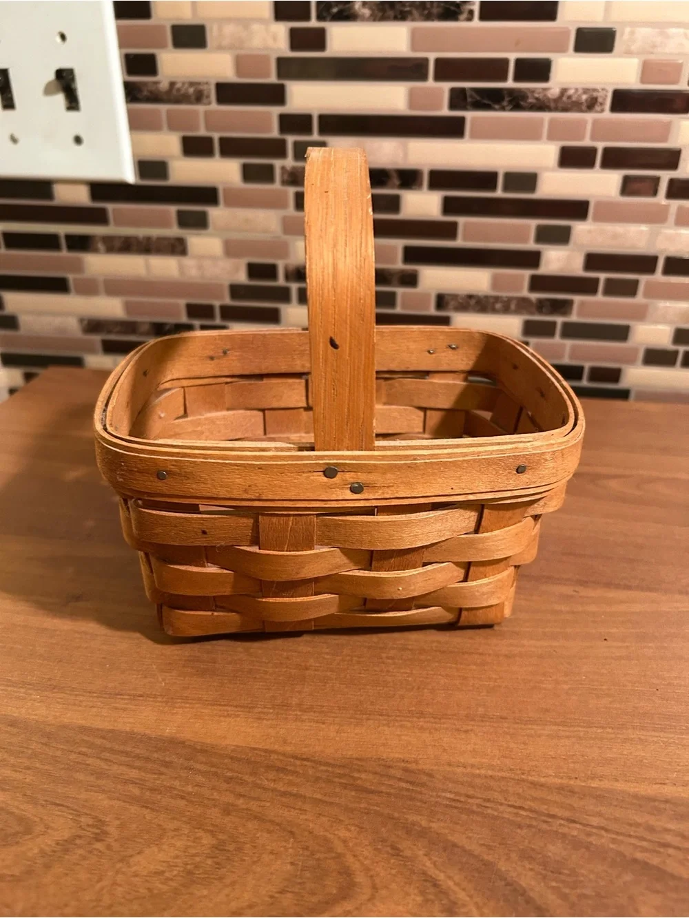 Longaberger handwoven wooden