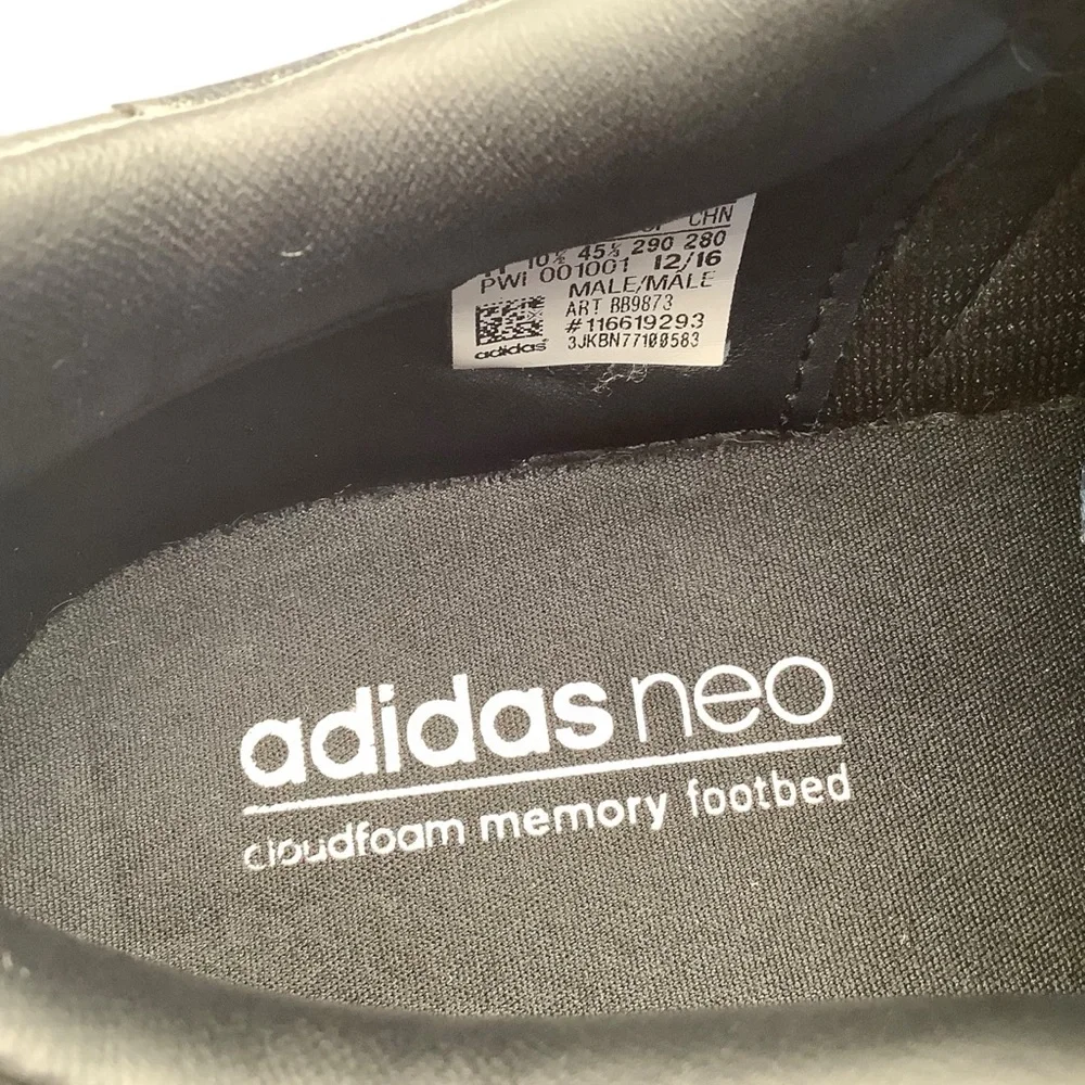 Adidas Neo‎ Black Suede Sneakers size 11