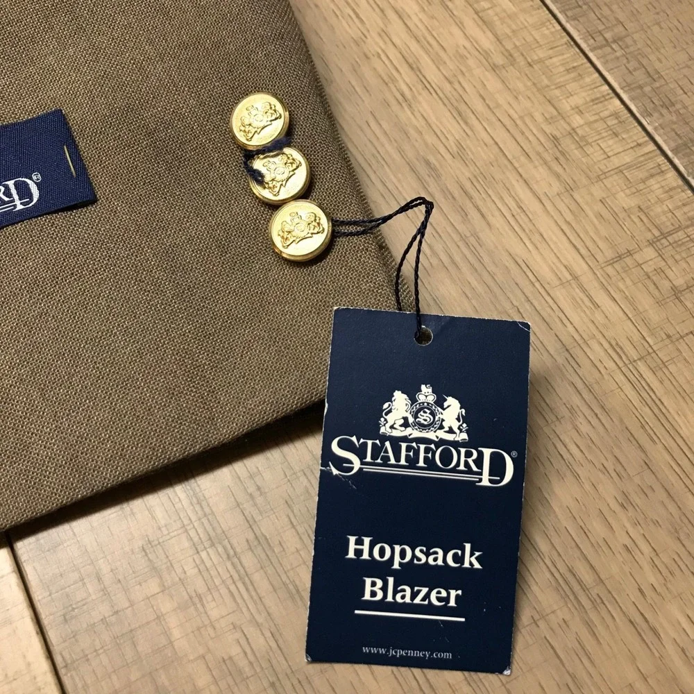 Stafford hopsack blazer