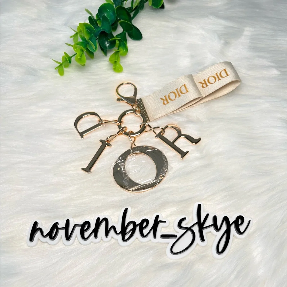 Dior Gold Letter Keychain/Bag‎ Charm