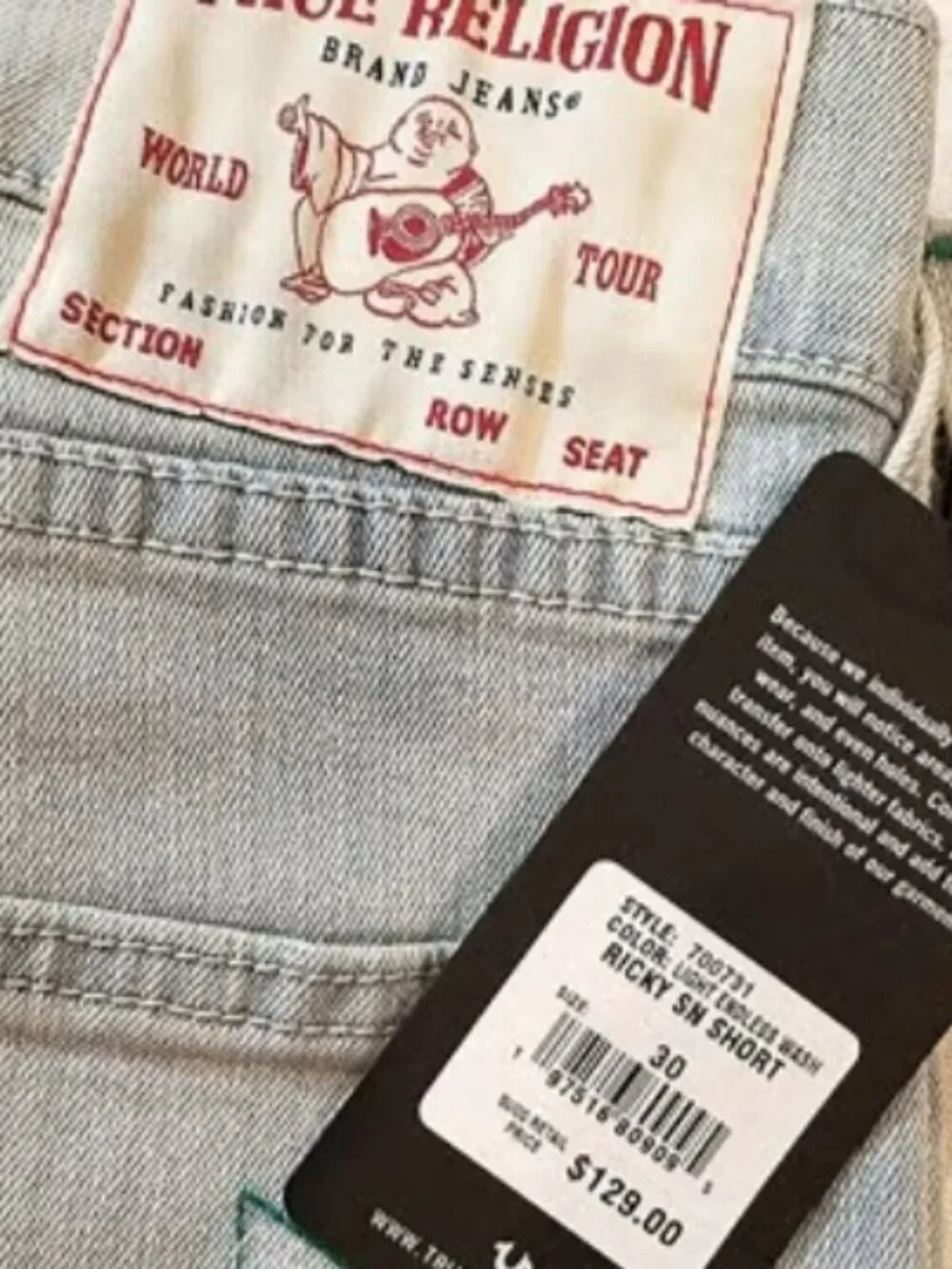 True Religion ricky back